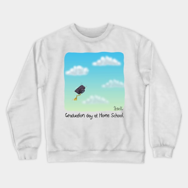 Home School Grad Crewneck Sweatshirt by macccc8